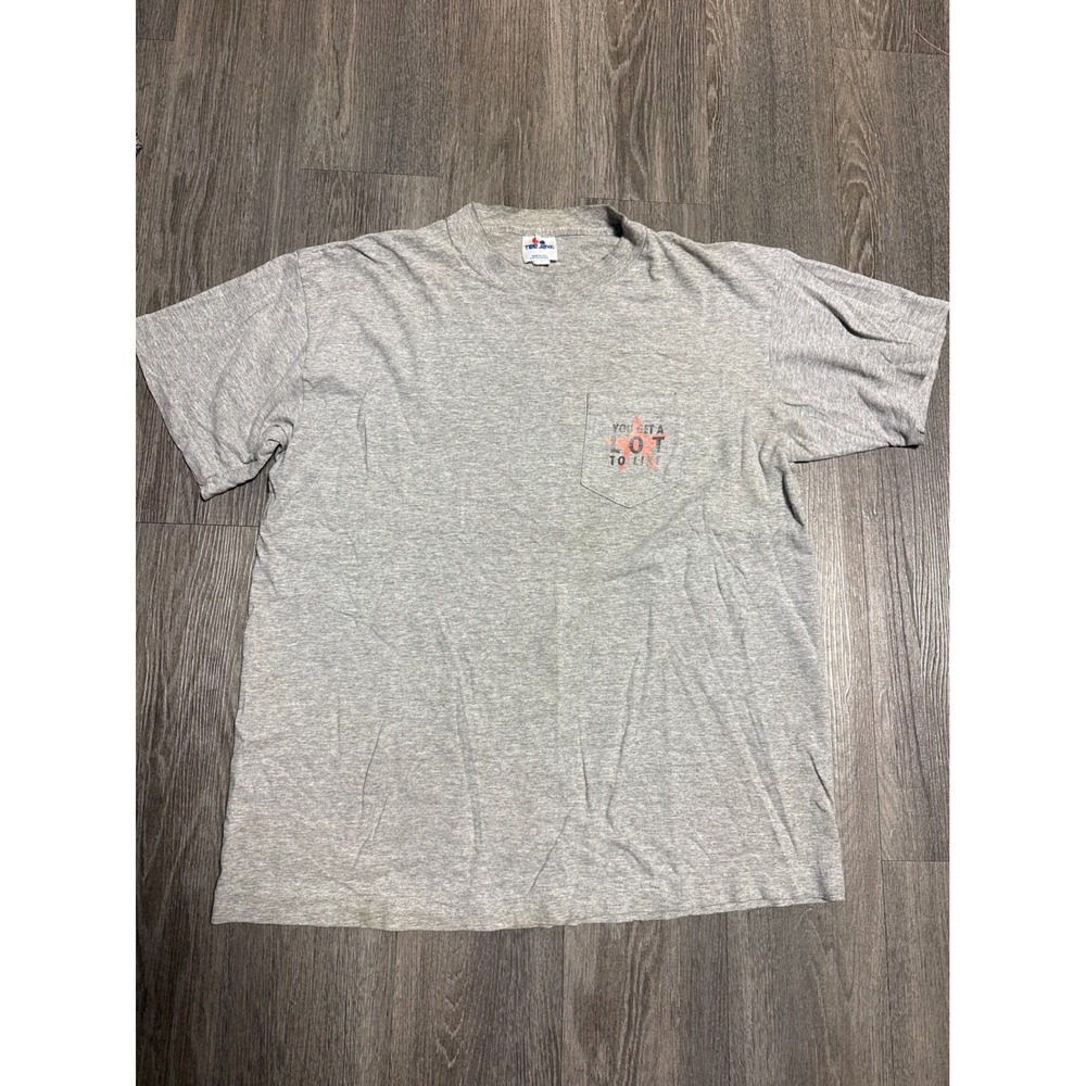 Vintage Marlboro Shirt Mens XL Gray You Get A Lot To Like Pocket Tee USA Made